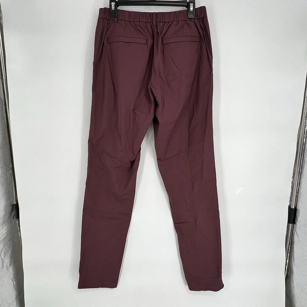 Tommy John The‎ Go Anywhere Collection Jogger Pants Mens 34/35 Burgundy